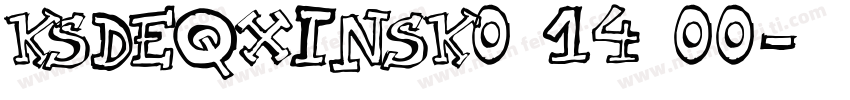 KSDEQXINSK0 14 00字体转换